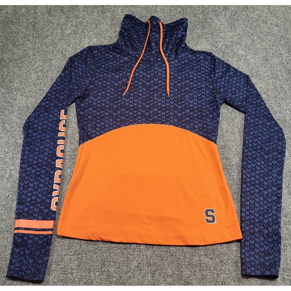 Colosseum Athletics Syracuse Orange Women's Scaled Cowl Neck Pullover Sz Medium